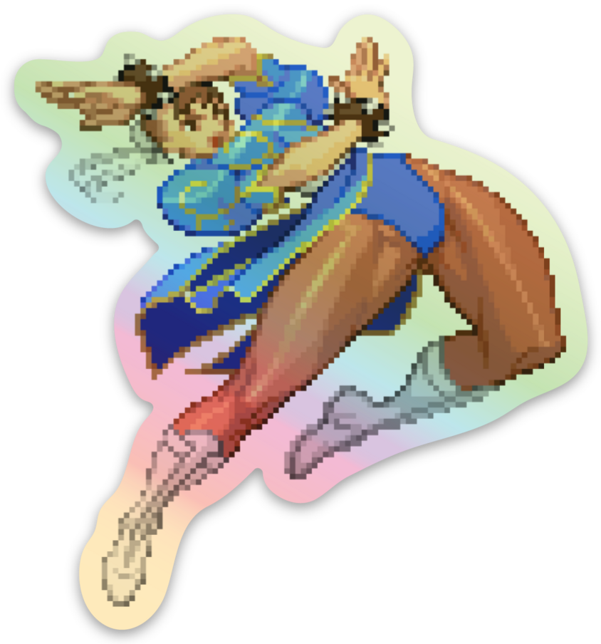 Chun Li Pixel Vixen Sticker #4