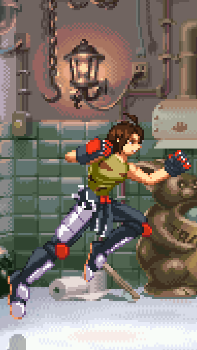 Akira Kazama Punch Combo - Pixel Vixen Trading Card #136