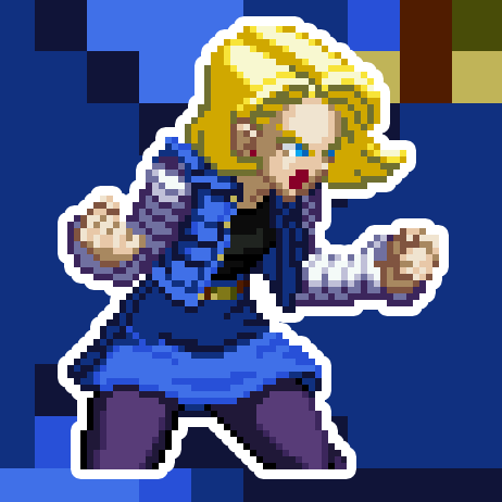 Android18 Pixel Vixen Sticker #22
