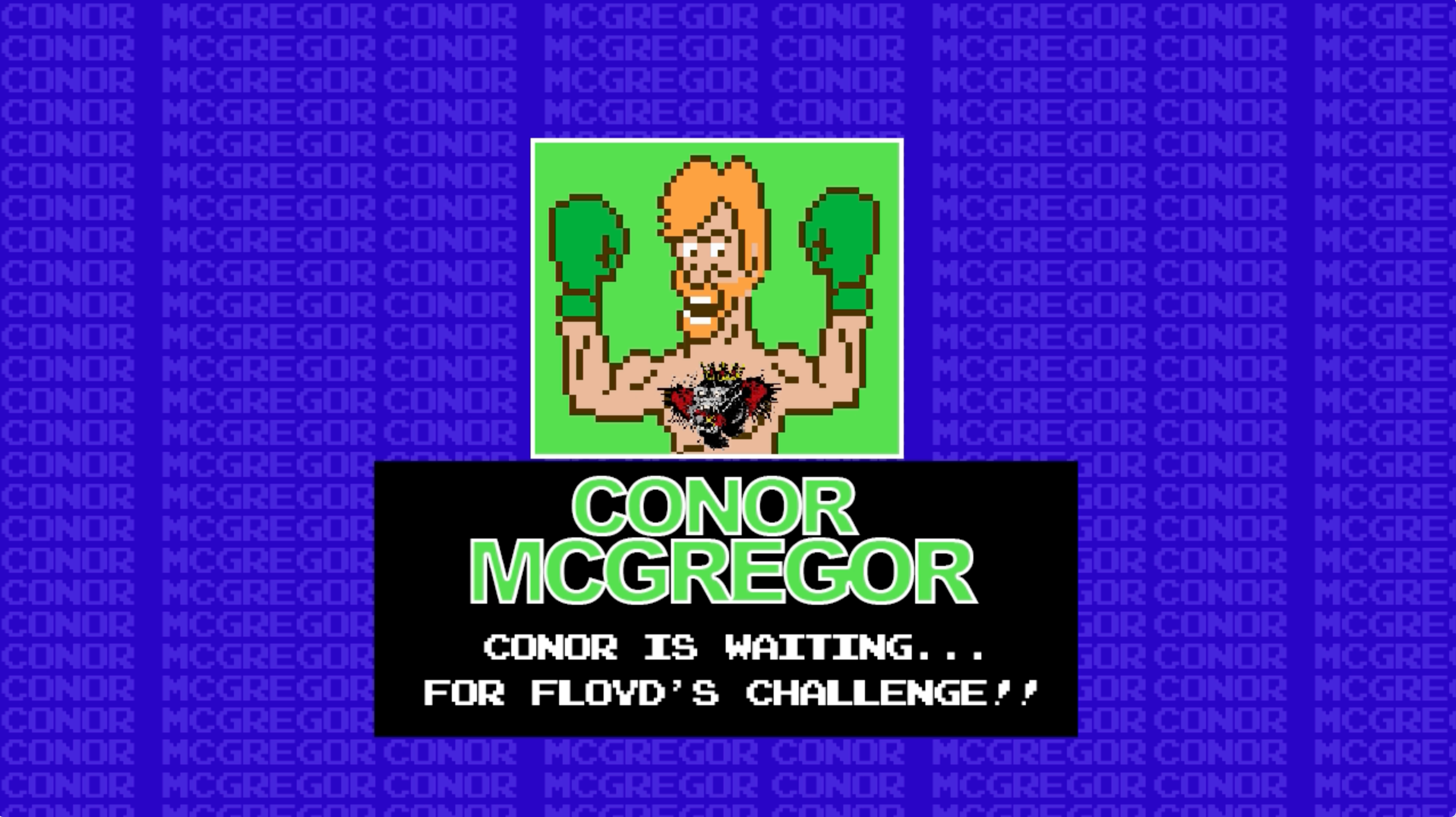 Conor McGregor's Punch Out #1 vs Floyd Mayweather.