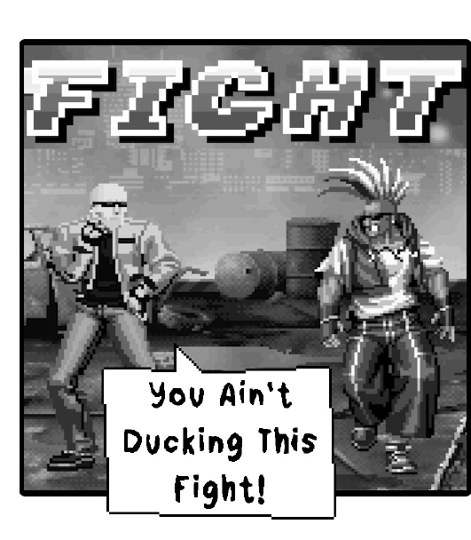 AdamEX vs DuckKing Comic Strip 1