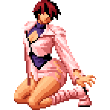 Shermie Holographic Pixel Vixen Sticker  #1