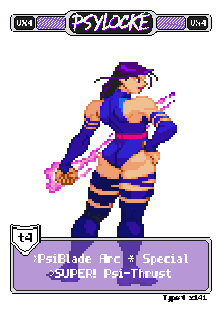 Psylocke - Pixel Vixen #141