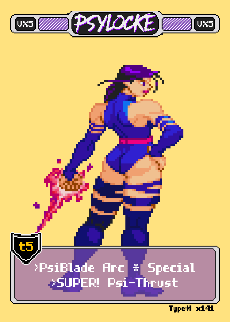 Psylocke - Pixel Vixen #141