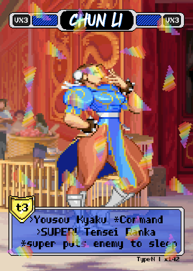 Chun Li Yawn - Pixel Vixen #142