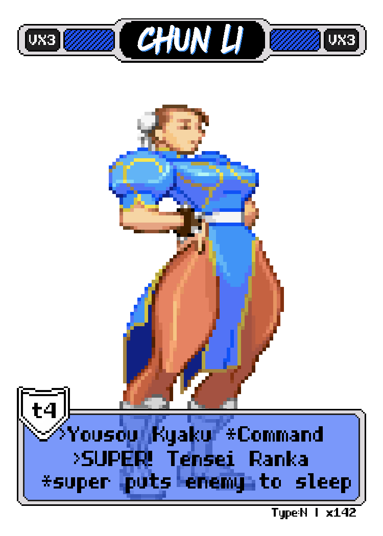 Chun Li Yawn - Pixel Vixen #142