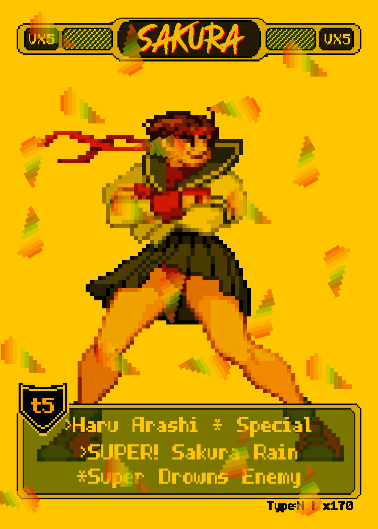 Sakura - Pixel Vixen Trading Card #170