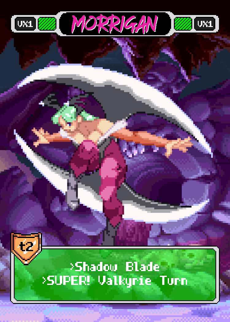 Morrigan Playing With Her Powers - Pixel Vixen Trading Card #29