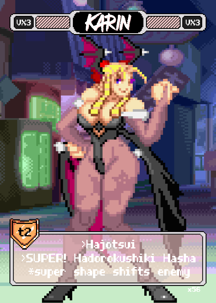 Karin Succubus Cosplay - Pixel Vixen Trading Card #56