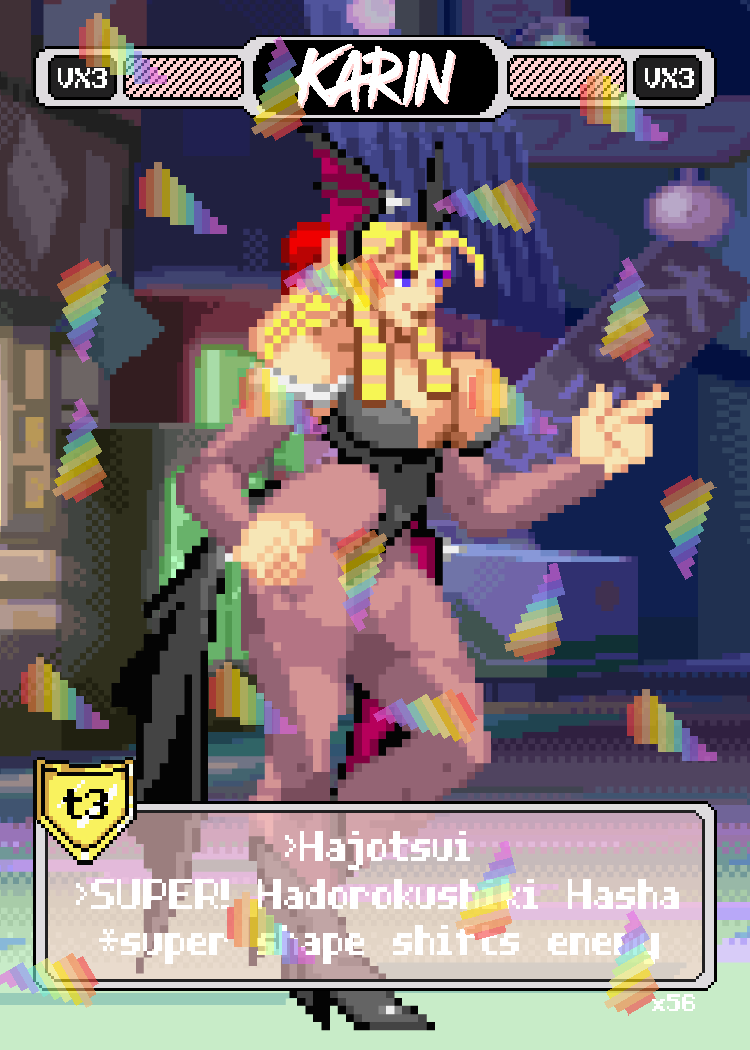 Karin Succubus Cosplay - Pixel Vixen Trading Card #56