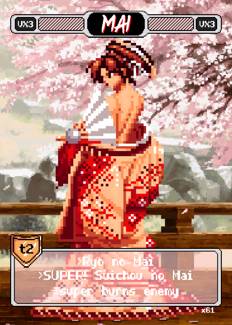 Mai Kimono Strip - Pixel Vixen #61