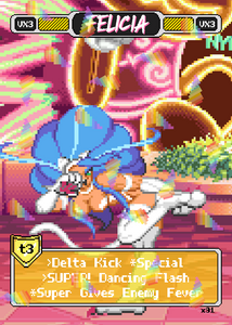 Felicia Leg Kick - Pixel Vixen #91