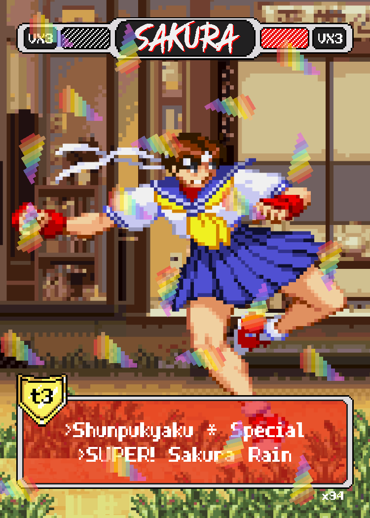 Sakura Side Kick - Pixel Vixen #94
