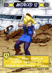Android18 Pixel Vixen Action Card #15