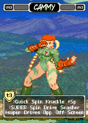 Cammy Pixel Vixen Action Card #44