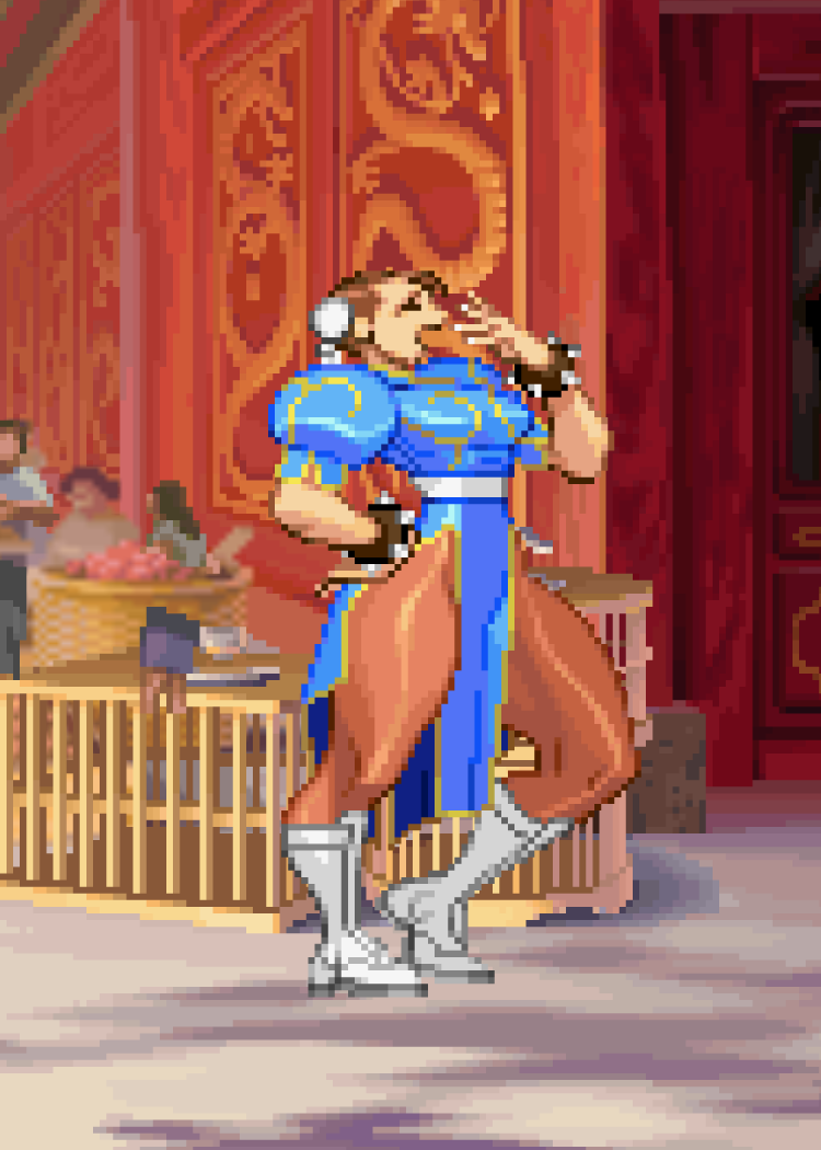 Chun Li Yawn - Pixel Vixen #142