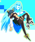 Load image into Gallery viewer, Dizzy Holographic Pixel Vixen Sticker #60 - Pixel X
