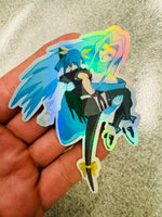 Load image into Gallery viewer, Dizzy Holographic Pixel Vixen Sticker #60 - Pixel X
