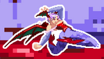 Load image into Gallery viewer, Lilith Holographic Pixel Vixen Sticker #20 - Pixel X
