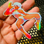 Load image into Gallery viewer, Elena Pixel Vixen Holographic Sticker #43
