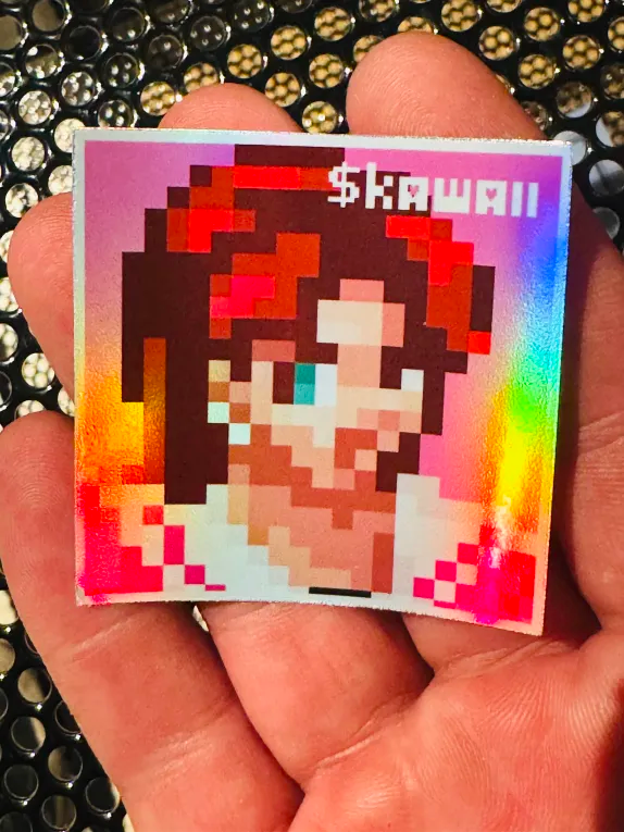 Kazumi Holographic $KAWAII Sticker