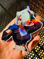 Load image into Gallery viewer, Angel KOF Holographic Pixel Vixen Sticker #48
