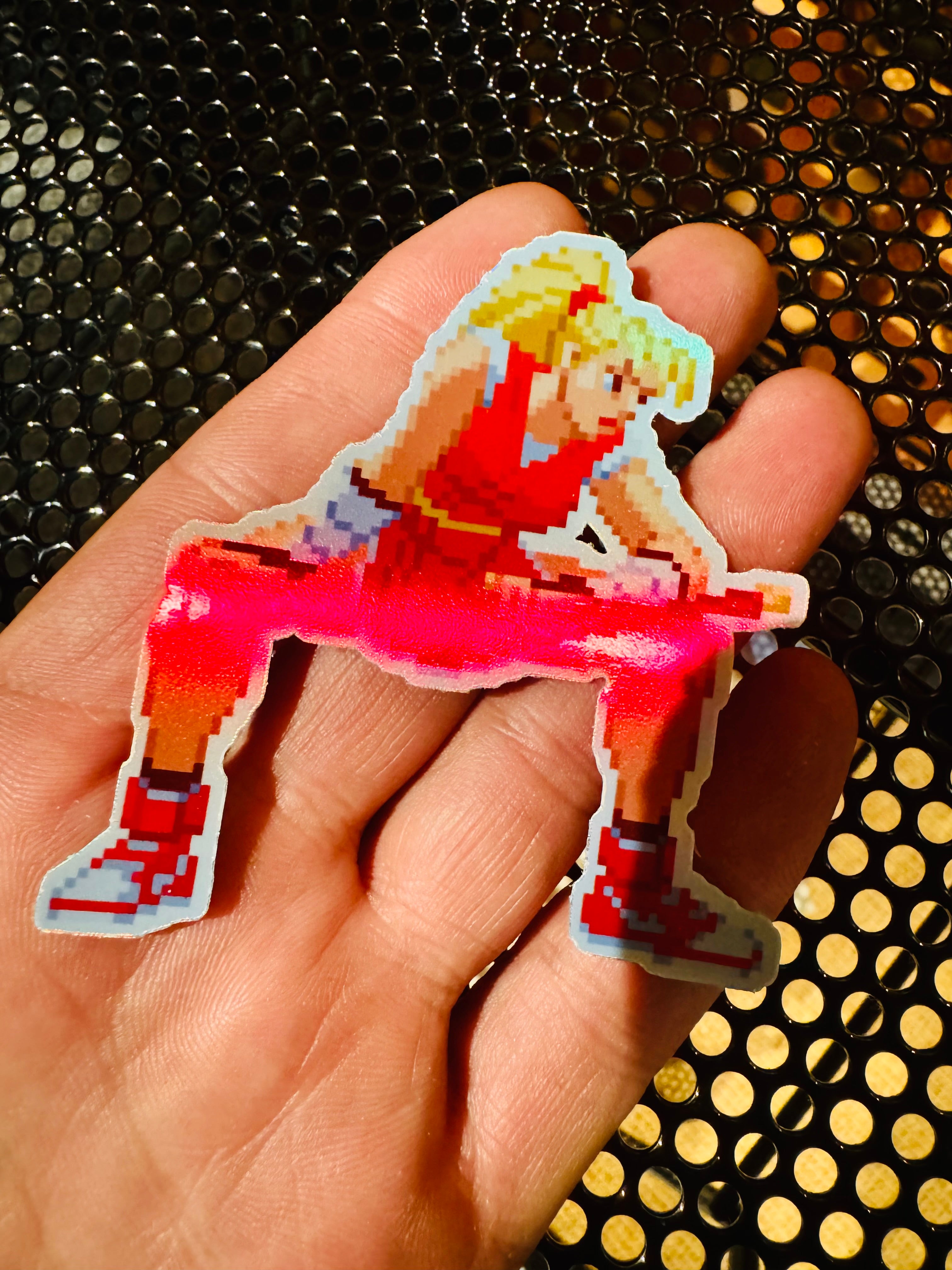 エンジェル KOF ホログラフィック ピクセル ヴィクセン ステッカー #48 