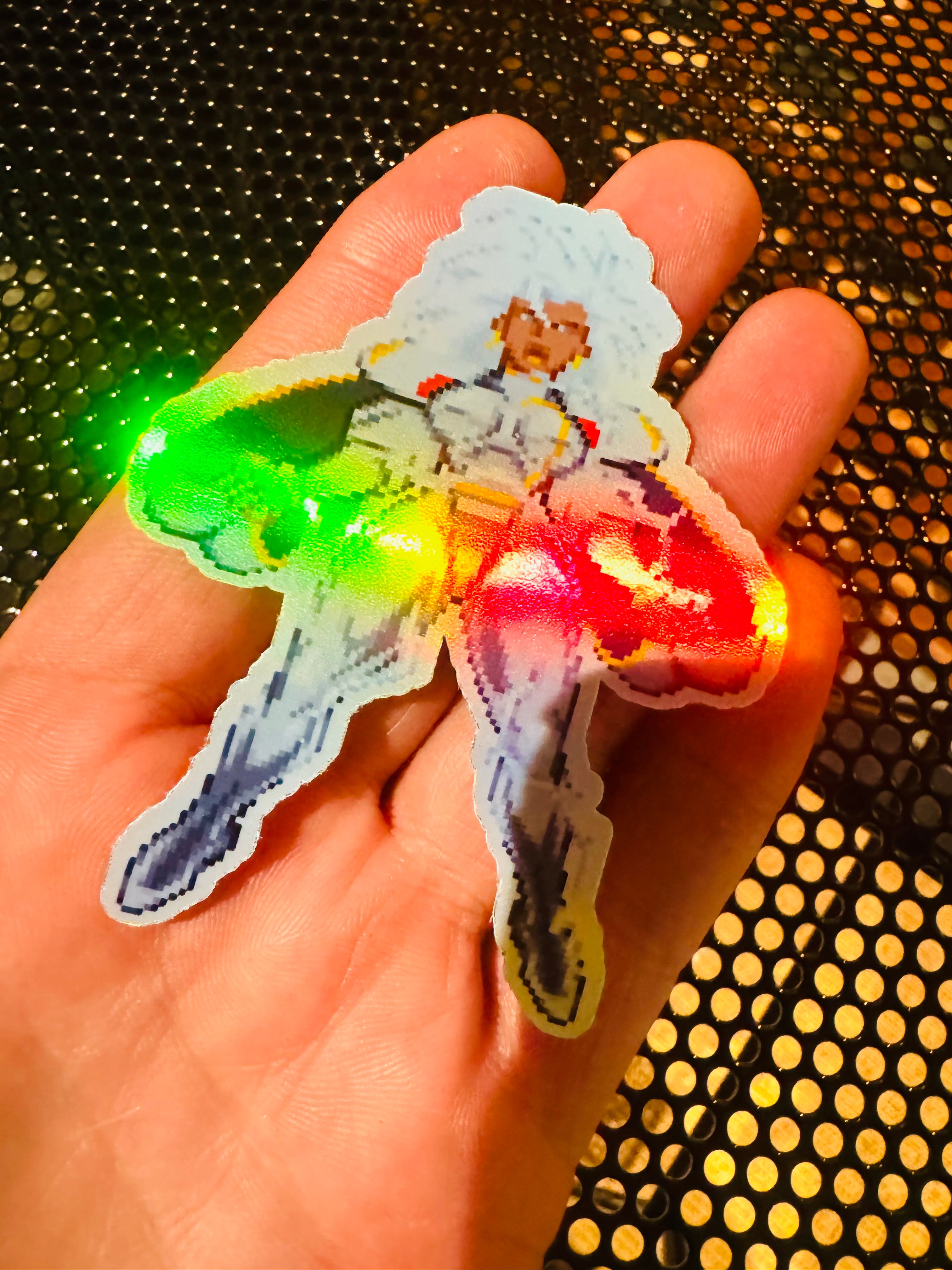 エンジェル KOF ホログラフィック ピクセル ヴィクセン ステッカー #48 