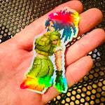 画像をギャラリービューアに読み込む, Leona Pixel Vixen Holographic Sticker #35 - Pixel X
