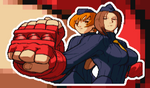 Load image into Gallery viewer, Juli &amp; Juni Pixel Vixen Sticker #24
