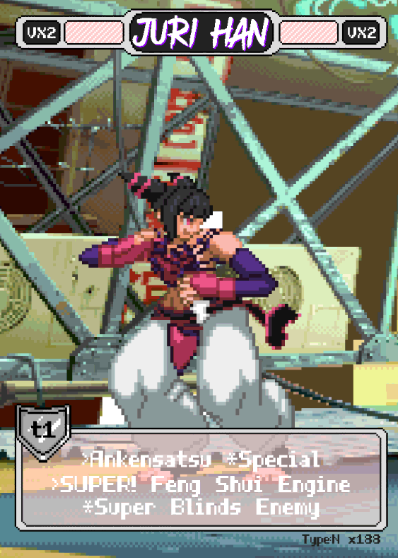 Juri Han Pixel Vixen Action Card #53 – Pixel X