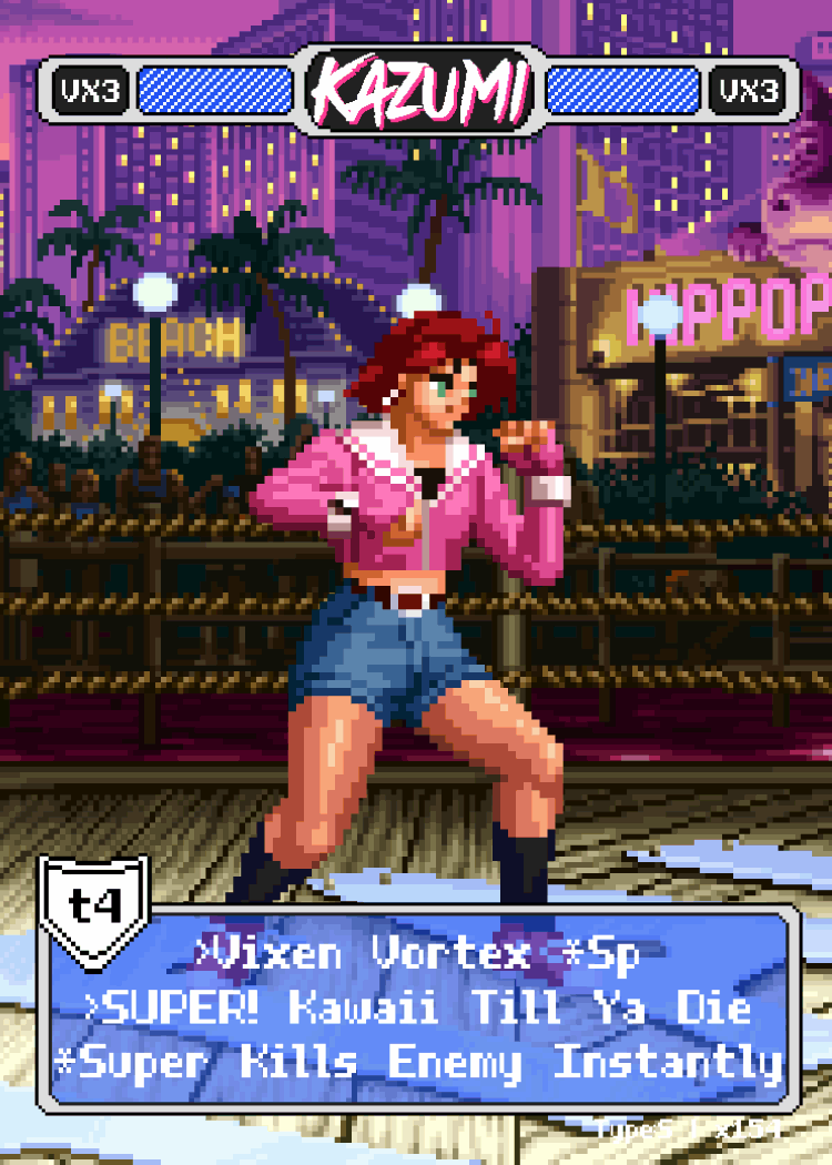 Kazumi Pixel Vixen Action Card #19