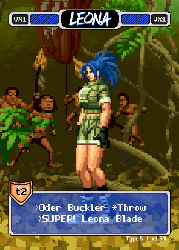 Leona Pixel Vixen Action Card #1