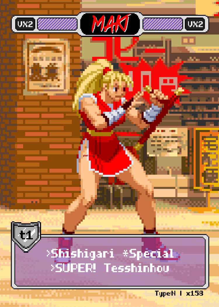 Maki Pixel Vixen Action Card #23