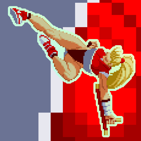 Maki Holographic Pixel Vixen Sticker #57 - Pixel X