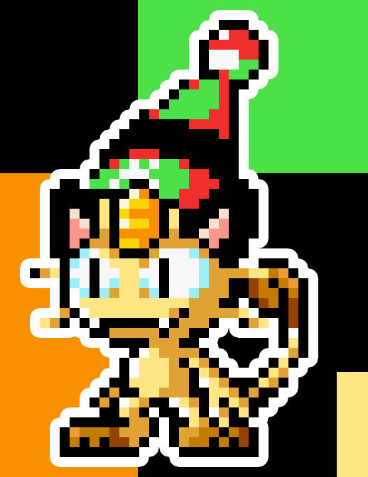 Meowif ニャース Japanese Pokemoto (ポケモン) Pixel Art Card #1