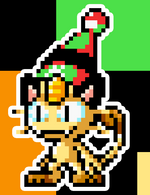 Load image into Gallery viewer, Meowif ニャース Japanese Pokemoto (ポケモン) Pixel Art Card #1
