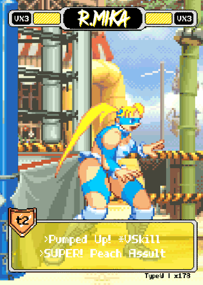 RMika Pixel Vixen Action Card #43