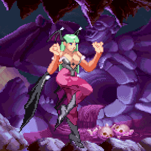 Morrigan Playing With Her Powers - Pixel Vixen Trading Card #29