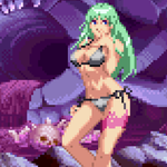 Load image into Gallery viewer, Morrigan Bathing Suit - Pixel Vixen #5
