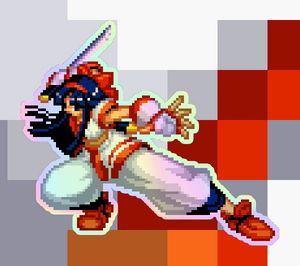 Nakaruru Holographic Pixel Vixen Sticker  #45