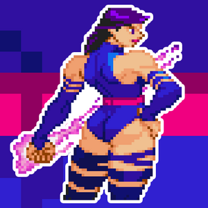 Psylocke Vixen Sticker #21