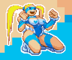画像をギャラリービューアに読み込む, RMika Holographic Pixel Vixen Sticker #36 - Pixel X
