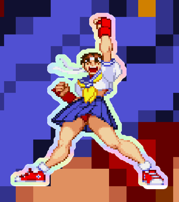 Sakura Pixel Vixen Sticker #8
