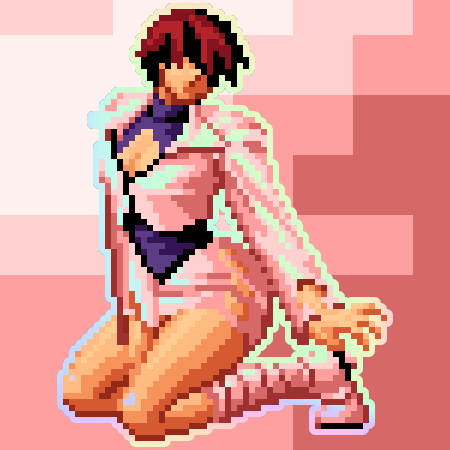 シェルミー ホログラフィック ピクセル ヴィクセン ステッカー #1 