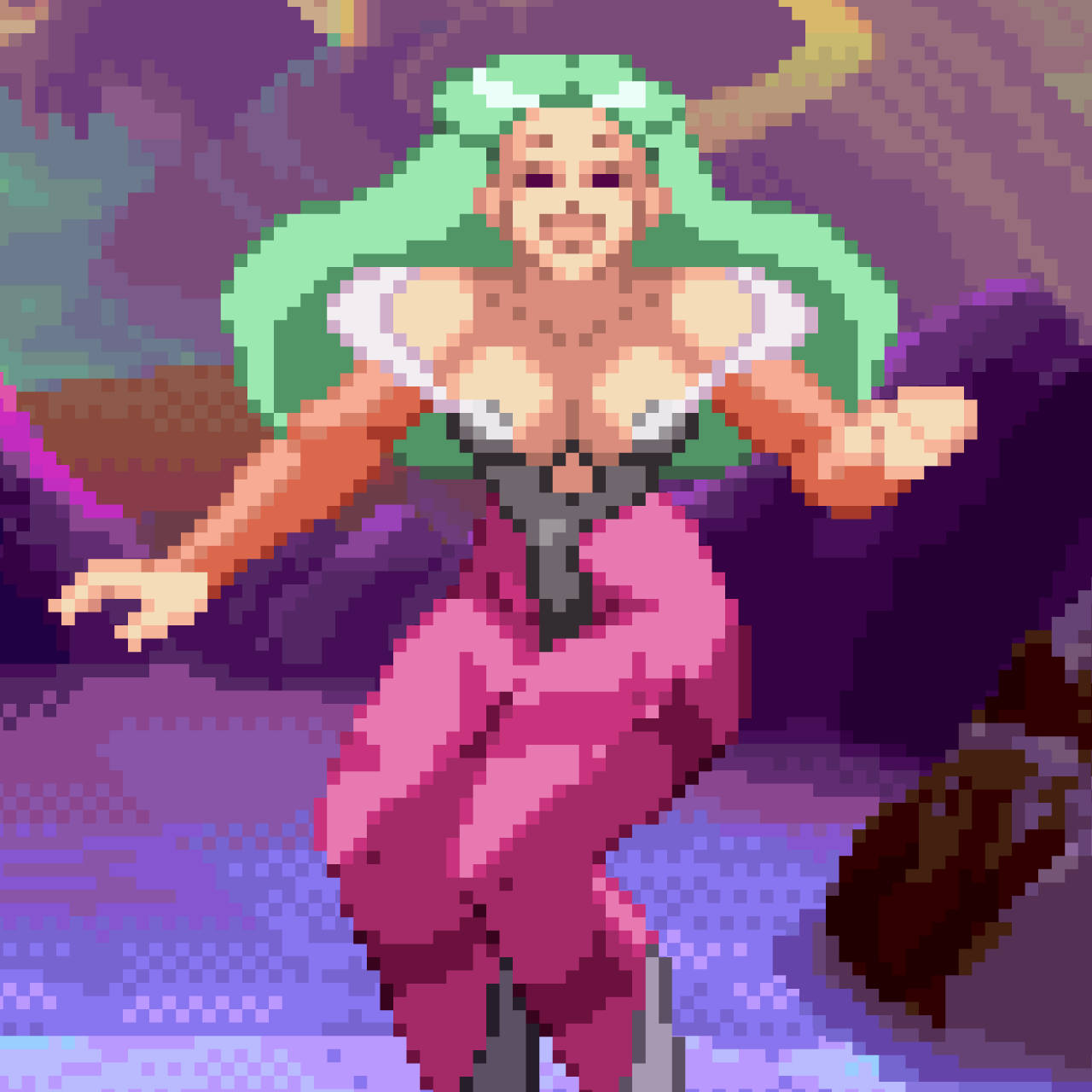 Morrigan Jump For Joy - Pixel Vixen #99